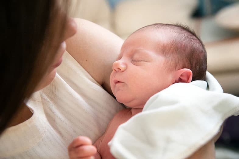 Mother Holding Baby