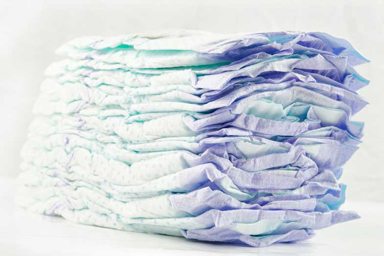 Stack of Diapers